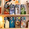 Funny Animal C-Cat  Phone Case For iPhone 17,16,15,14,13,12,11 Plus,Pro Max,XS,Colorful Silver Phone Case Funda Cover