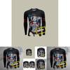 Harley Quinn T Shirt For Men Long Sleeve Polyester Casual Streetwear Teenager Style