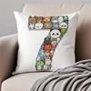 Creative Digital Design Artwork Cushion Cover Pillowcase Anti-Dustmite Invisible Zipper Short Plush Sofa Cushion