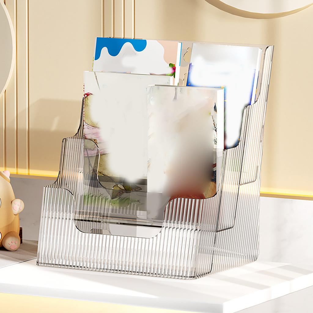 Multifunctional Book Organizer Desk File Organizer Multiple Layers File Folder Holder for Office
