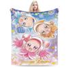 Magical doReMi Girl Cartoon Blanket Lightweight Thin Fleece Comfortable Gift Throw Blanket Rug Piece
