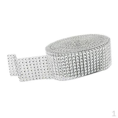 1 Roll 8 Yard Acrylic Rhinestone Diamond Ribbon for Wedding Birthday Decoration, Baby Shower ,Party