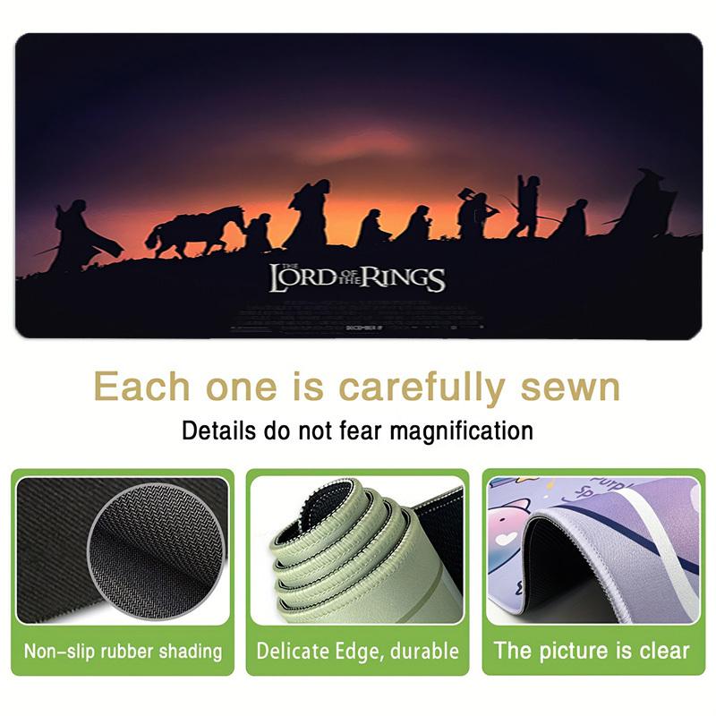 1pc Lord of the Rings Minimalist Poster Computer Pad with Vibrant Print, Mouse Pads for Desk 174