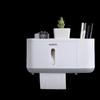 ecoco Wall-Mounted & Countertop Toilet Paper Holder with Storage