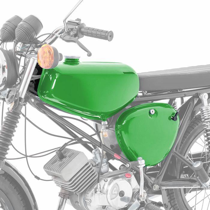 Réservoir d'essence pour Simson S51 / S50 / S70 avec couvercle latéral Vert