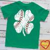 Baseball St Patricks Day T Shirt Boys Unisex Catcher Shamrock Vintage Washed Homme Designer Clothes Streetwear Stretched Slightly