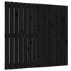 824887 vidaXL Wall-mounted Headboard Black 95.5x3x90 Cm Solid Pine Wood