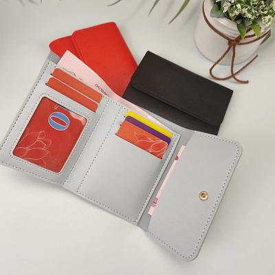 Female Minimalist Short Purses Cute Wallets For Women Small Hasp Girl Credit Card Holder Multi Functional Pu Leather Coin Purse