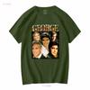 GEORGE CLOONEY T-SHIRT Vintage T-Shirt Anni '90 Retro Merch Omaggio Fan manica lunga o corta vintage Lavato grafica Unisex Versatile
