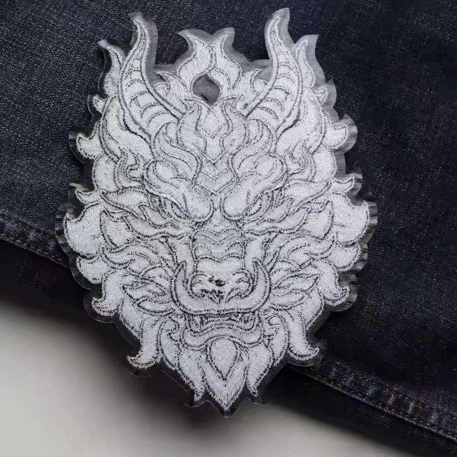 1 szt. Duża głowa smoka Delikatna naszywka z haftem Aplikacja na ubrania DIY Ubrania Naprasowanka Dekoracja Naszywki