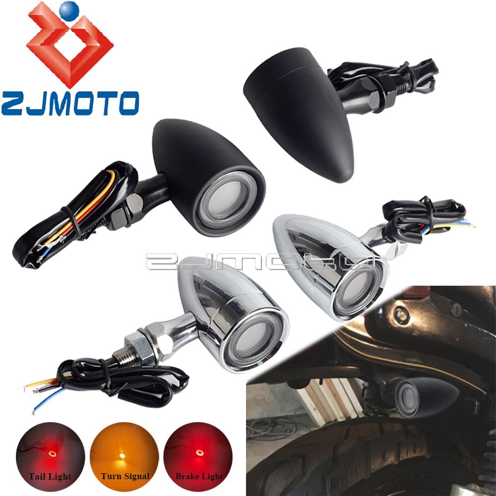 

10 мм винт алюминиевые янтарные и красные индикаторы указателей поворота мотоцикла для Kawasaki Suzuki Honda Yamaha Harley Bobber