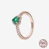925 Sterling Silver Open Ring Style  Paved Heart Butterfly Flower Colorful Gemstone Ring For Women Daily Wear Jewelry Gift 2026
