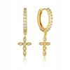 Fashionable Classic Copper Earrings K03 Gold