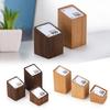 Wood Base Price Tag Holder Acrylic Window Acrylic Label Stand Display Stand  Jewelry Display