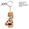 Hängender Schlüsselanhänger Anhänger Acryl Volleyball Mädchen Schlüsselanhänger, Cartoon Spieler Auto Schlüssel Leichtes Charm-Ring, Schultaschen Rucksäcke Geldbörsen Sport