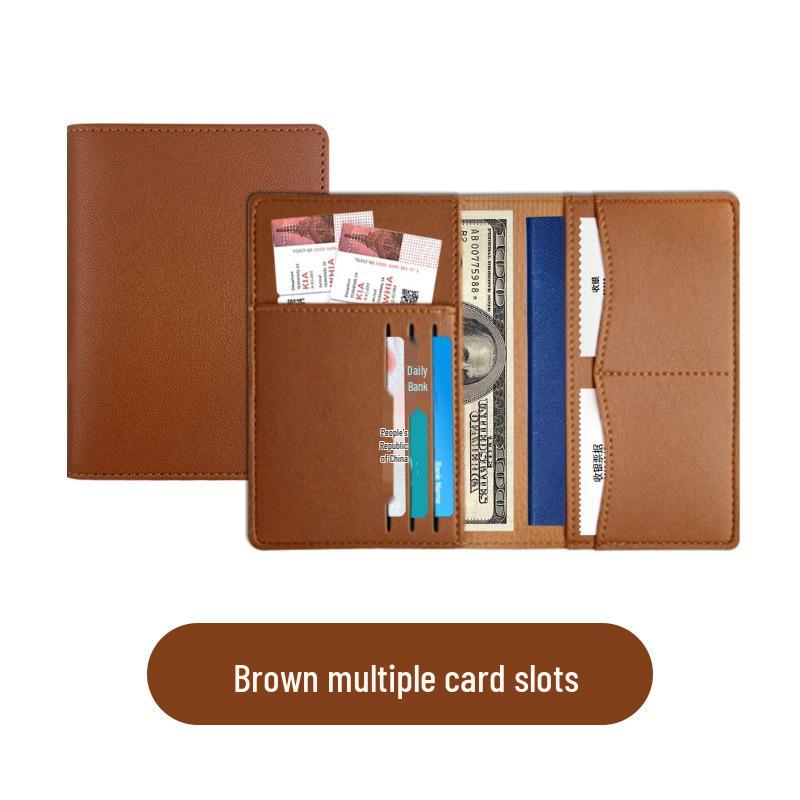 PU Leather Passport Holder & Travel Wallet Set - Multi-Function Passport Bag & Card Holder