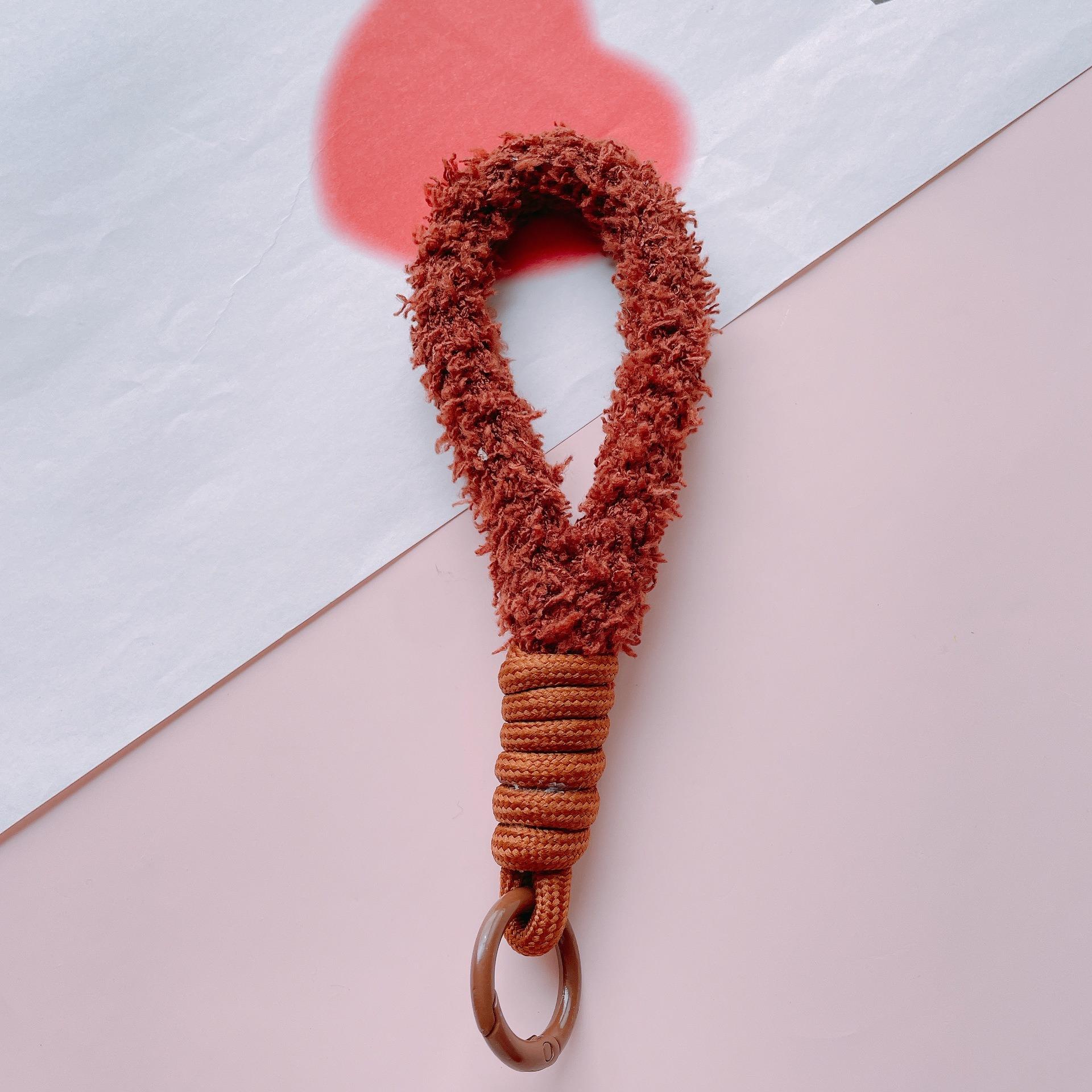 

Phone Strap 16cm Woven Polyester Hands-Free Cell Phone Wristlet Bracelet Light Purple