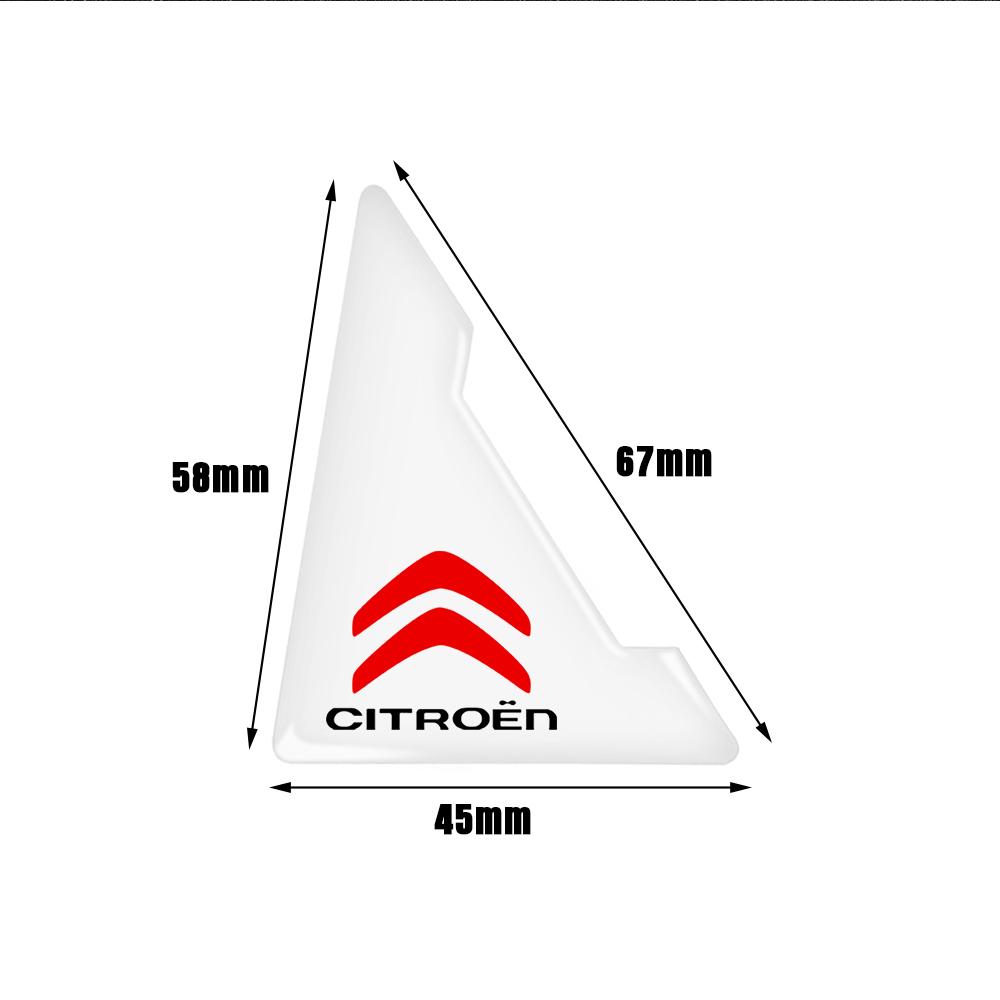 2er-Set transparente Türecken-Schutzaufkleber für Citroen C4, C3, C5, C1, C2, Berlingo, 5axo, VTS (Autozubehör)