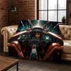 Aircraft Control Cockpit Cabin Spacecraft Moto Flannel Blanket Soft Throw Blanket for Bedroom Living Room Bed Travel Camping