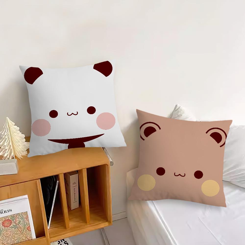 Cartoon Cute Bubu Dudu Face cushion cover Pillow Cover Decoration Room Home Sofa living Office Car Nordic Simplicity