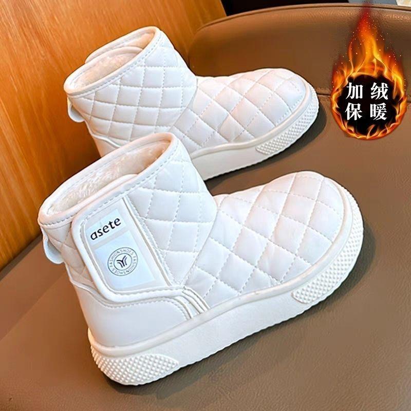 Boys' Snow Boots, Winter Children's Cotton Shoes, Girls' Waterproof Cotton Boots