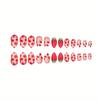 Sweet Strawberry Flower Press-On Nails - Cute, Childlike Summer Nail Art