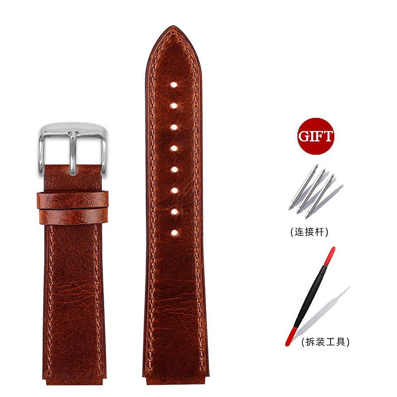 16mm Retro leather strap For G-shock Casioak GA-2100 GA-2110 GM-2100 men's Replacement vintage cowhide watch band bracelet belt