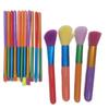 15Pcs Rainbow Rainbow Makeup Brushes Synthetic Hair Colourful Make Up Brush Set  Makeup Beginner
