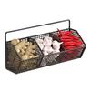 Storage Rack Wall Mounted Organizer with 360° Ventilation And Compartments Design Storage Basket for Kitchen