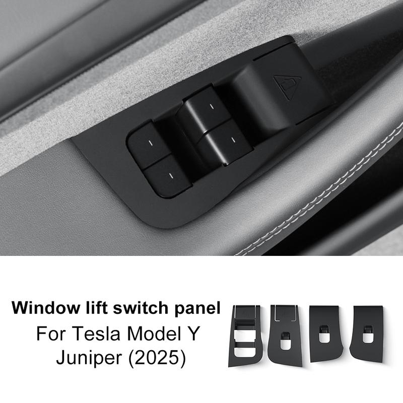 Silicone 4pcs Window Lifter Switch Trim Cover for Tesla Model Y Juniper Launch 2025 2026-UP Control Car Interior Accessories