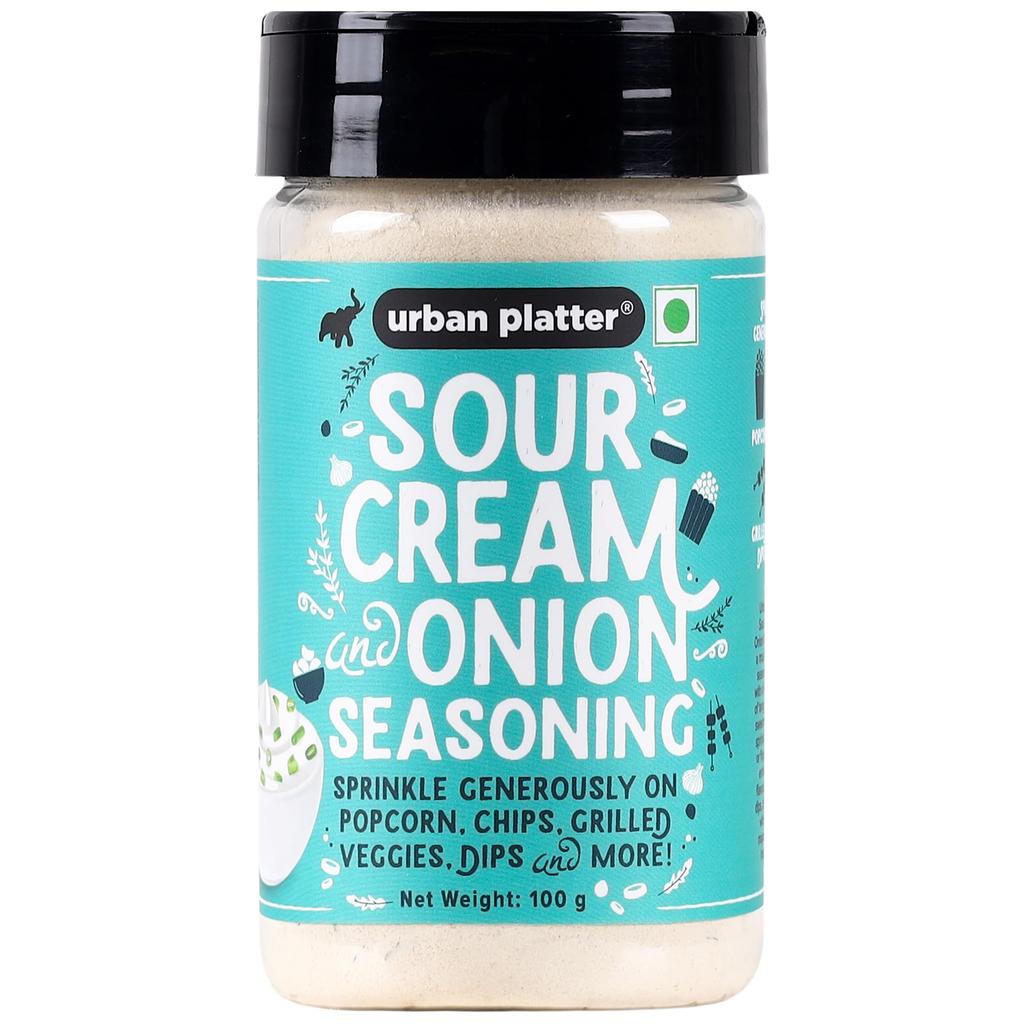 Urban Platter Sour Cream and Onion Seasoning, Perfect for Pop Corn, Pasta, Fries, Dairy-Free, 100 G