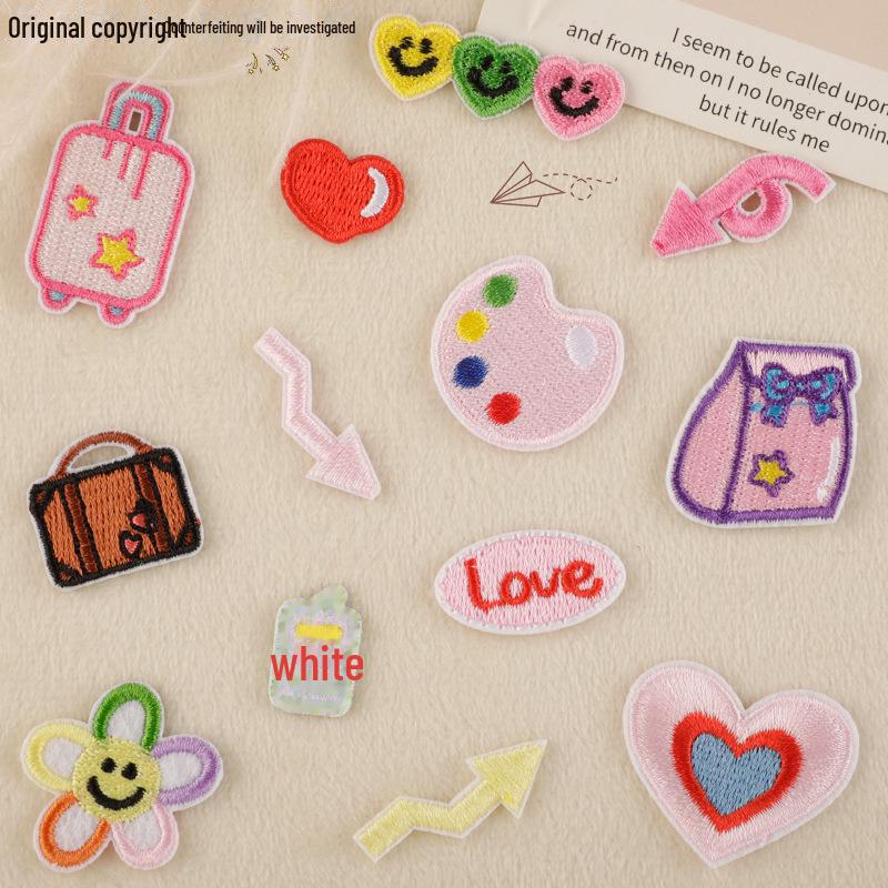 Cartoon Embroidered Computer Patch, DIY Cloth Sticker, Clothing & Handbook Accessory