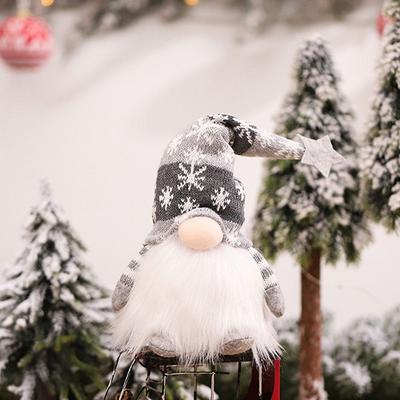 Merry Christmas LED Luminous Faceless Forest Old Man Elf Doll Ornament Navidad New Year Christmas Gift Children Faceless Doll