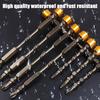5pcs PH2 Hardness 65mm/110mm Double Cross Head Magnetic Electric Screwdriver Bit Phillips Screw Driver With Ring,Yellow