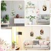 Octagonal Geometric DIY Glass Pressed Flower Hanging Frame - Modern Floating Transparent Photo Display