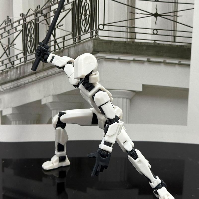 1/4/6PCS Assembled Titan T13 Action Figures Robot Set Toy for Kid 3D Printed Multi Movable Joints Lucky Doll Decora Adult Gift