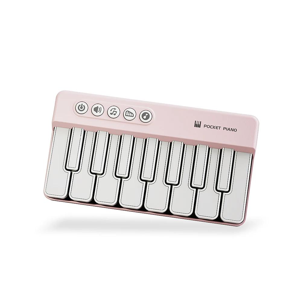 Mini Piano Electronic Keyboard Mini Electronic Organ Portable Piano Cute Gamer Custom Educational Toy for Children Gift розовый