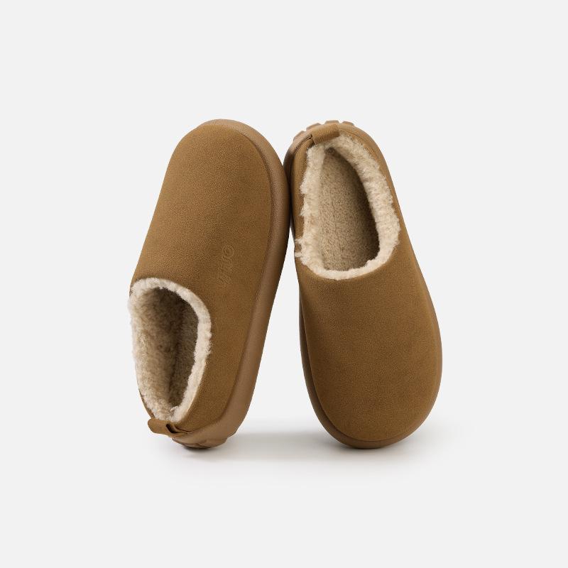 

Новые минималистичные хлопковые тапочки для домашнего тепла, флисовое утолщение и противоскользящая подошва 35