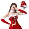 Christmas Santa Claus Costume Dress Backless And Strapless