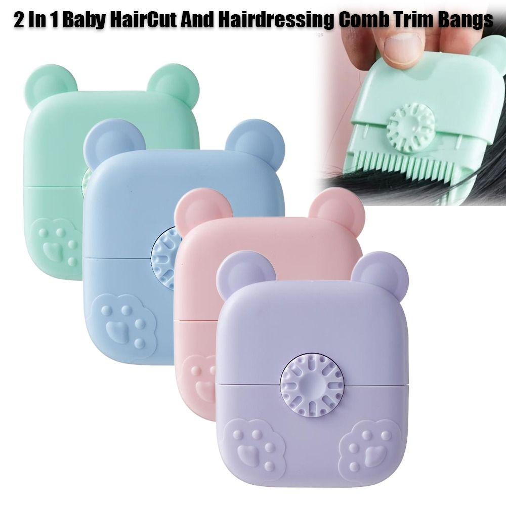 2 In 1 Hair Trimmer Tool Adjustable Blades Bangs Trimmer Hair Clipper Comb  Hairstyling Supplies