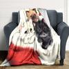 Christmas Kittens Santa'S Hat Blanket Soft Throw Blanket For Home Bedroom Bed Sofa Travel Office Solid Christmas Blanket