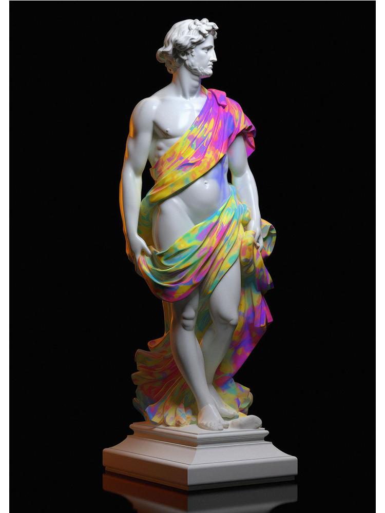 Vintage Apollo Marble David Popolo Poster Canvas Painting Abstract Statue Wall Art For Modern Living Room Home Decor Cuadros