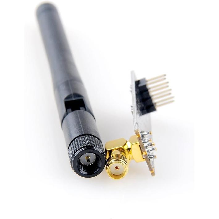 MakerFocus 3pcs NRF24L01+PA+LNA Wireless Transceiver RF Transceiver Module 2.4G 1100m with Antenna and 3pcs NRF24L01+ Breakout Adapter with 3.3V