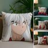 Japanese Anime L-Inuyasha Pillow Case Anti-dustmite Invisible Zipper Sofa Bed