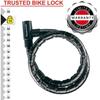 Câble antivol à clé en acier Master Lock 8115EURDPS - Noir
