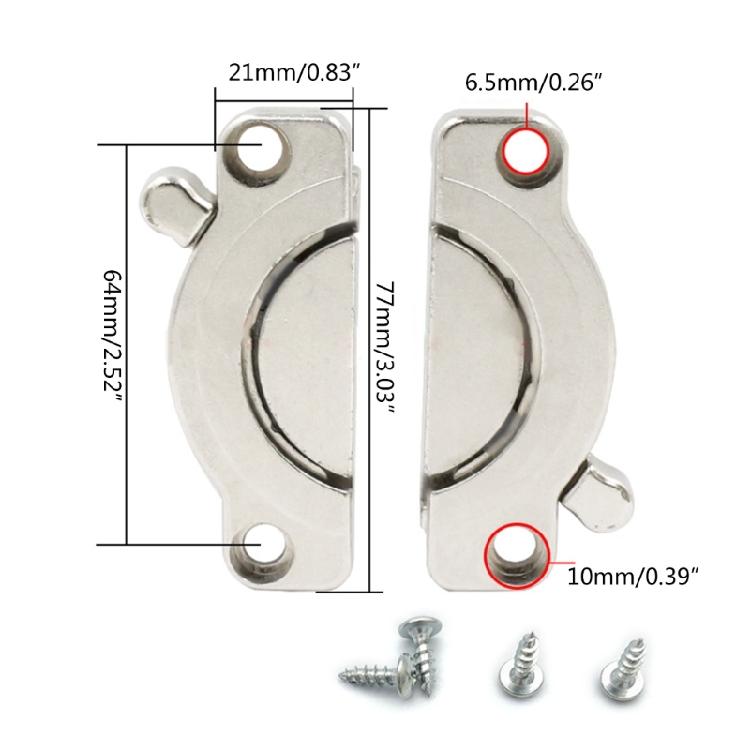 Dining Table Leaf Fastener Metal Hardware Fastening Combination Joint for DIY