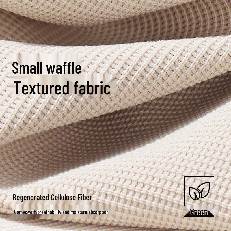 Jeanswest Men's Waffle Knit Straight Wide Leg Casual Pants