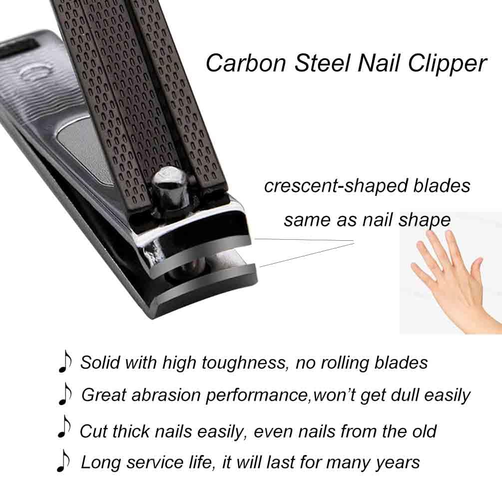 Liangery Nail Premium Super Nail For Nail Stainless For For Hands and Unisex Clippers, Quality, Sharp, File, Nippers, Feet, Anti-Slip Clippers, Steel,