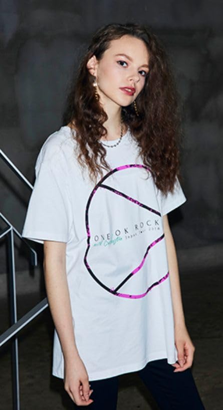 ONE OK ROCK WITH Orchestra Japan Tour 2018 Type (Circles) T-shirt, White (Medium)