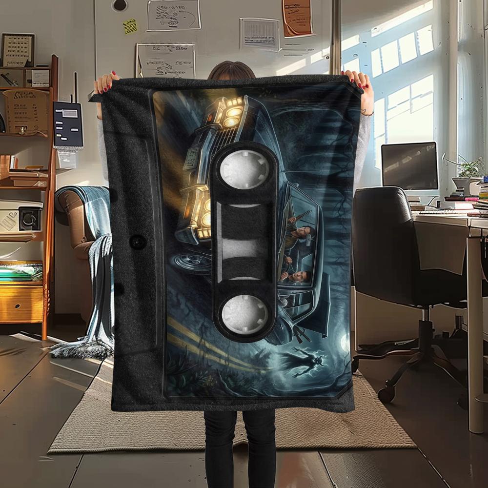 Alien and Supernatural Print Flannel Blanket,High quality Comfortable for All Seasons,Home Decor,Warmth and Comfort,Perfect for Christmas Gifts